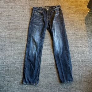 American Eagle Outfitters Men’s Blue Jeans Size 32x34 Relaxed Fit Dark Wash
